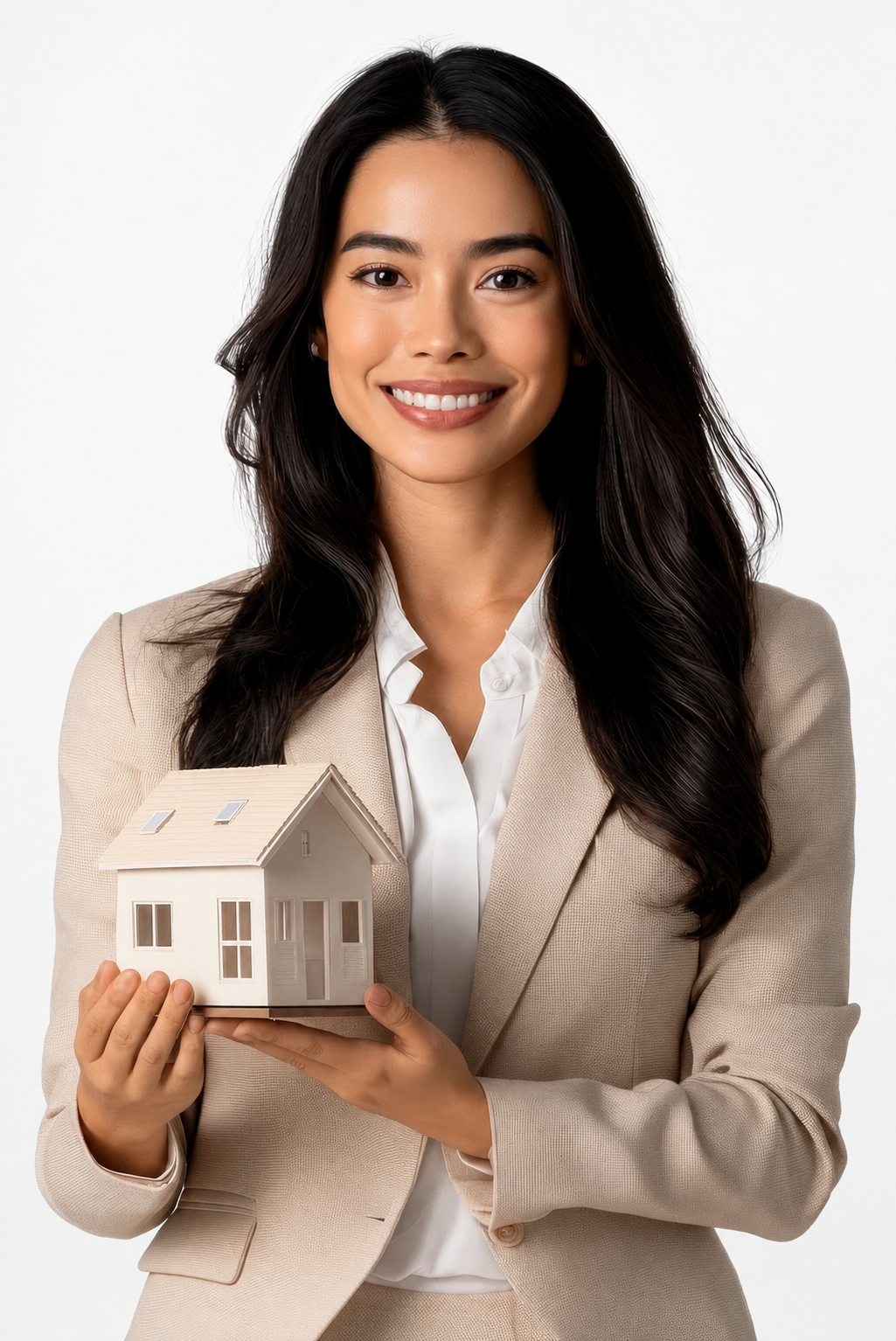 Licensed real estate agent helping a land seller